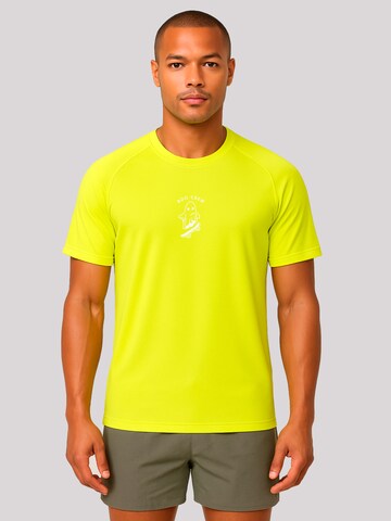 T-Shirt 'Halloween Boo Crew' F4NT4STIC en jaune : devant