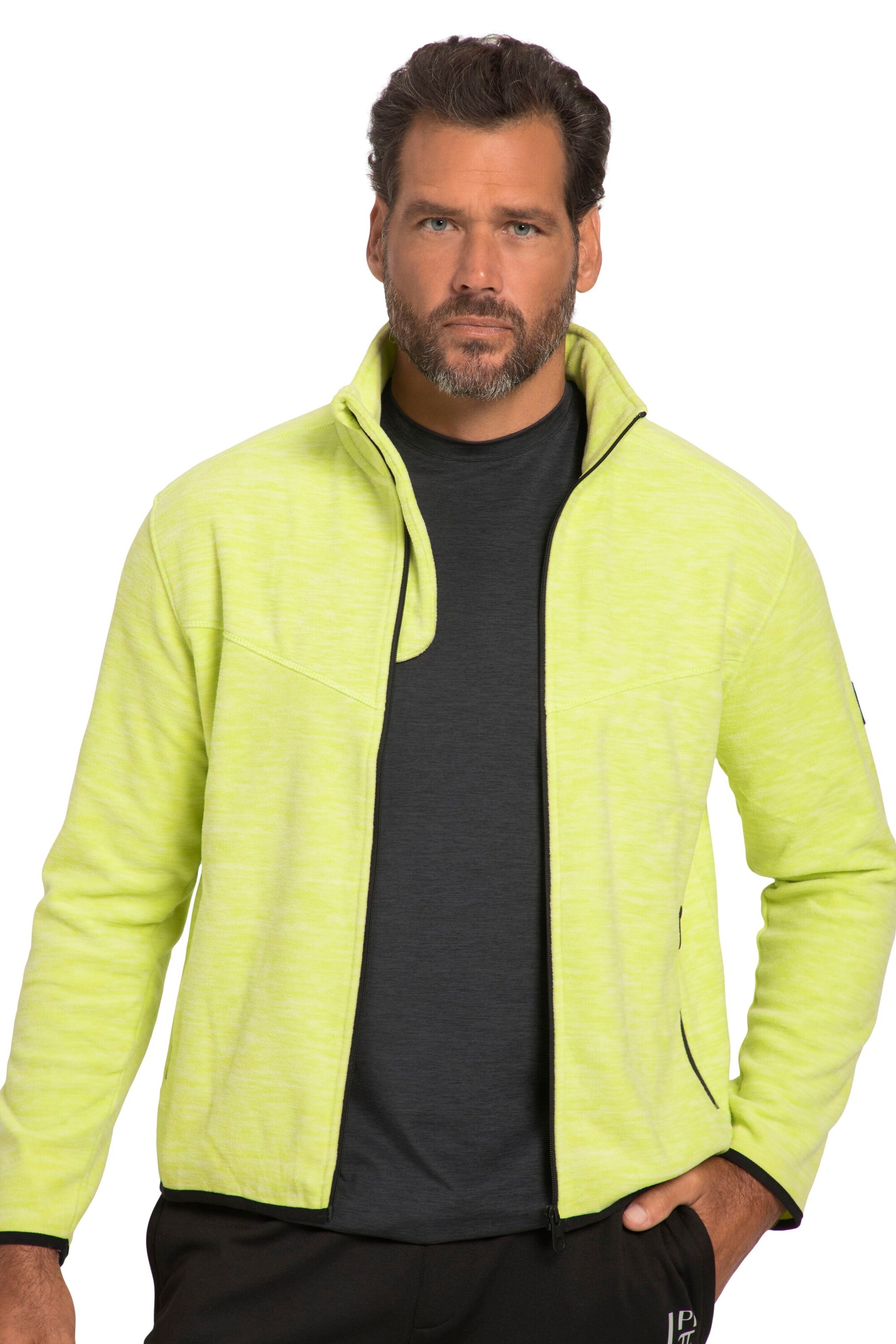 JAY-PI Fleecejacke in Grün: Vorderseite