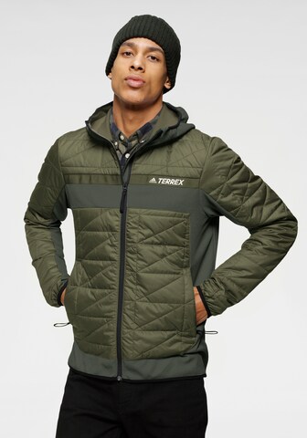 ADIDAS TERREX Outdoorjas in Groen: voorkant