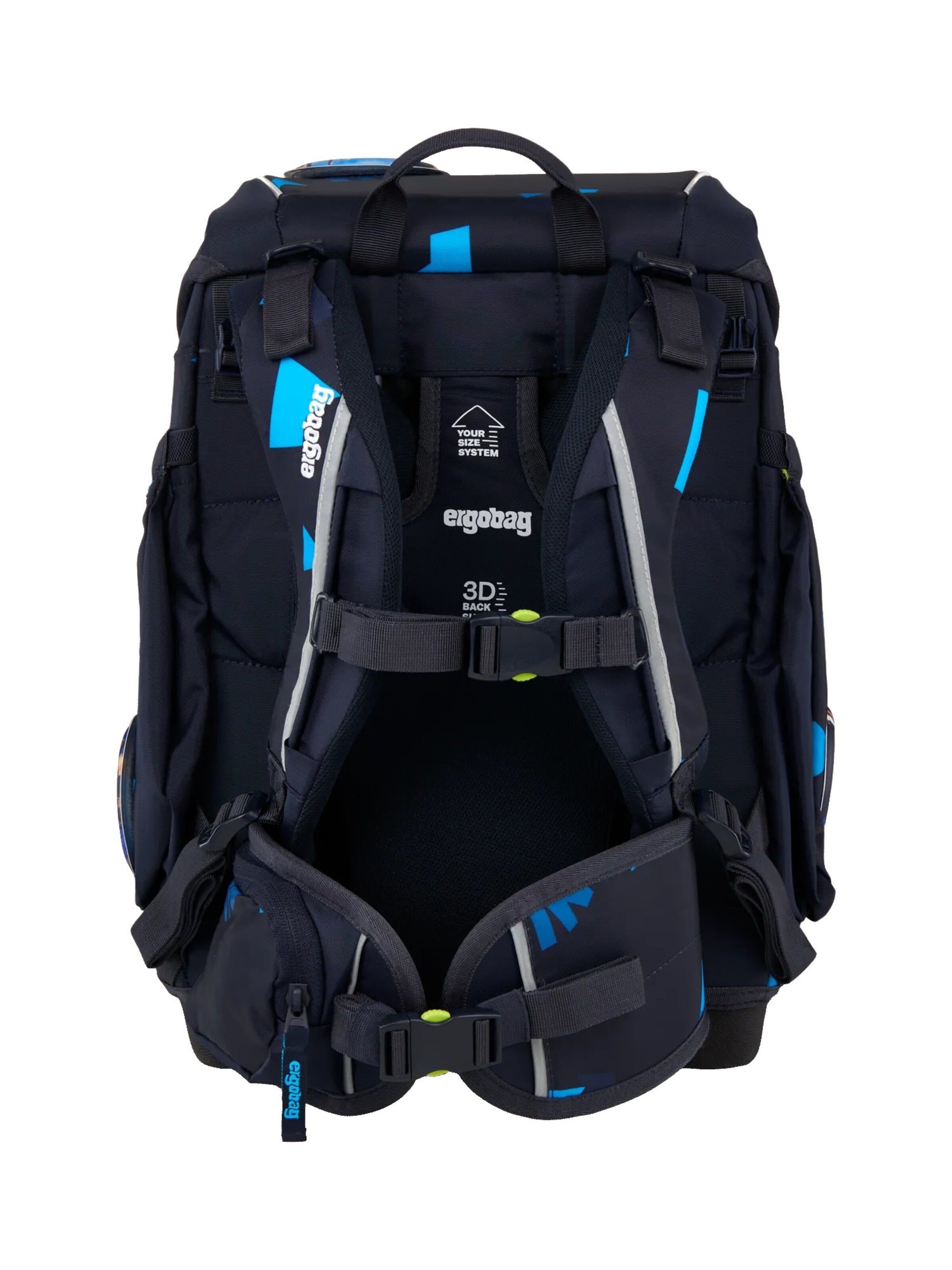 ergobag Backpack 'Schulranzen-Set cubo Set' in Blue