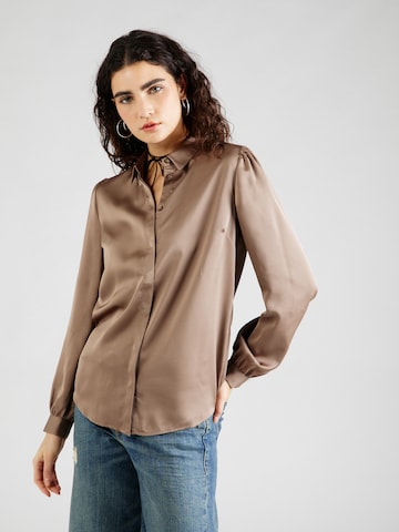 VILA Blouse 'ELLETTE' in Bruin: voorkant