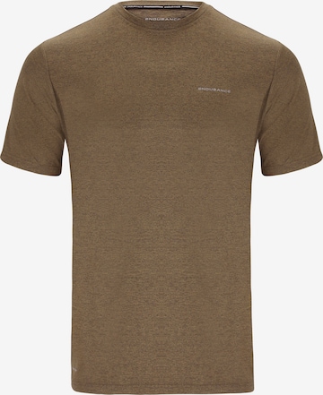 ENDURANCE Performance Shirt in Brown: front