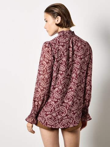 Chemisier ' ' Apricot en rouge