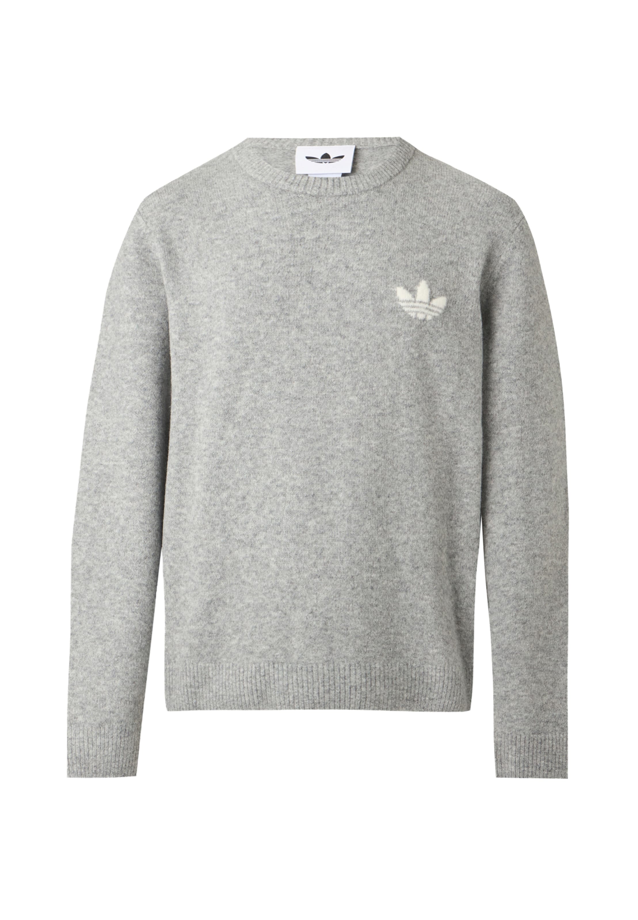 Pull-over 'Trefoil Essentials' ADIDAS ORIGINALS en gris : devant