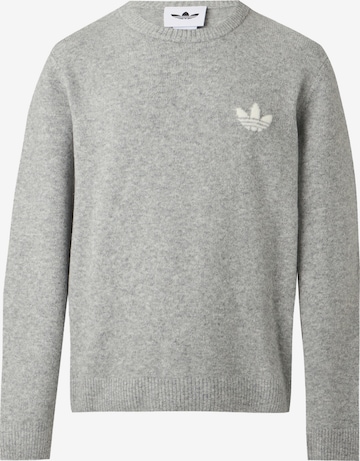 Pull-over 'Trefoil Essentials' ADIDAS ORIGINALS en gris : devant