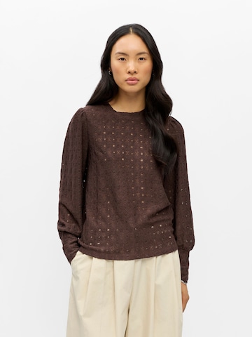 OBJECT Shirt 'Laila' in Bruin: voorkant