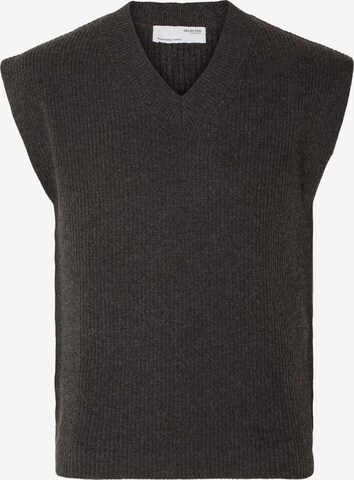 SELECTED HOMME Sweater Vest 'Ronn' in Grey: front