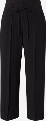 Wide Leg Pantalon à plis s.Oliver BLACK LABEL en noir : devant
