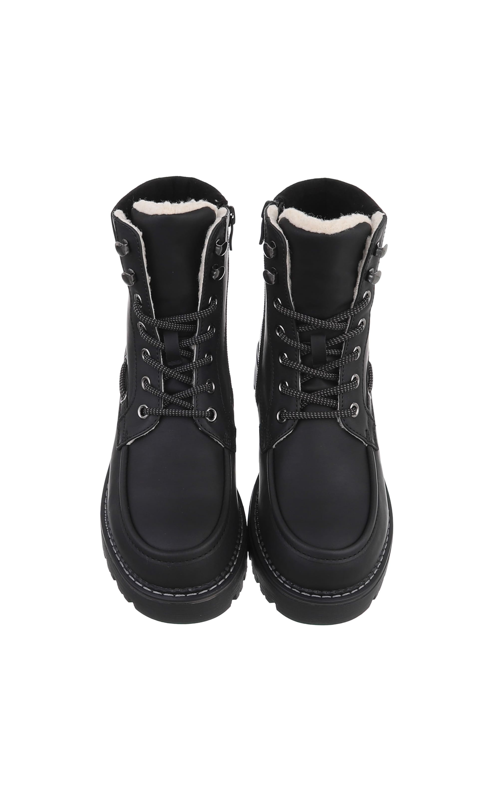 Ital-Design Stiefelette in Schwarz