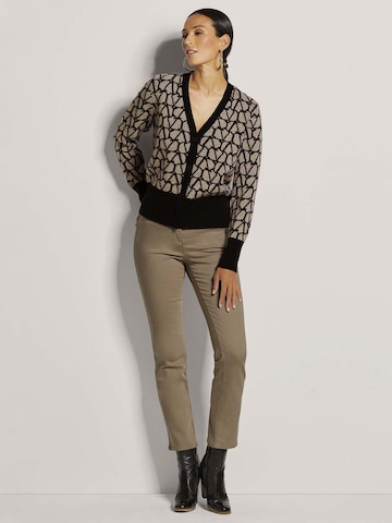 MADELEINE Gebreid vest in Bruin