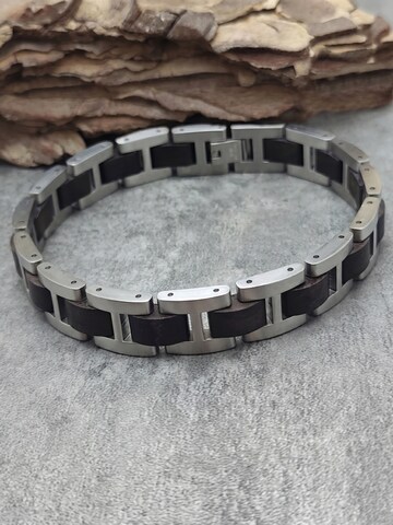 Bracelet 'SCHLIERSEE' Holzwerk en argent