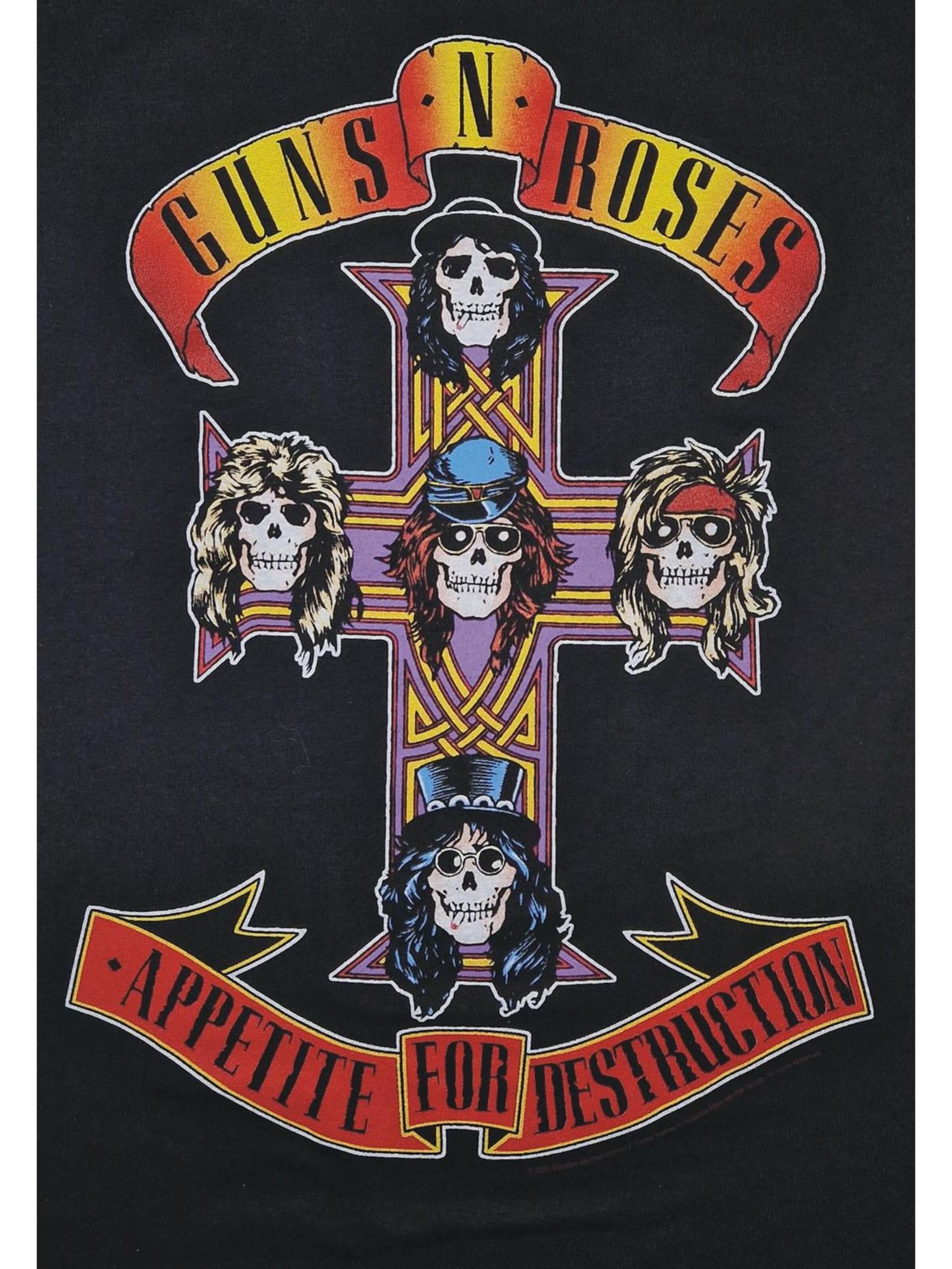 T-Shirt 'Guns N´Roses Appetite for destruction Album T-Shirt' GUNS N' ROSES en noir