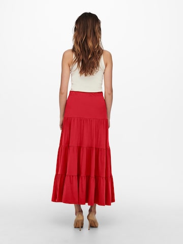 ONLY Spódnica 'MAY' w kolorze czerwony