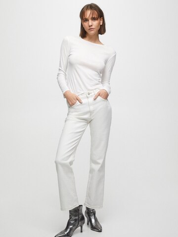 Regular Jean Pull&Bear en blanc : devant