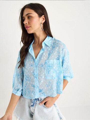 Bianco Lucci Blouse in Blue
