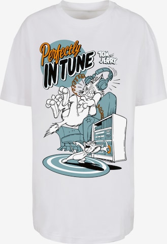 F4NT4STIC T-Shirt 'Tom und Jerry Perfectly In Tune' in Weiß: predná strana