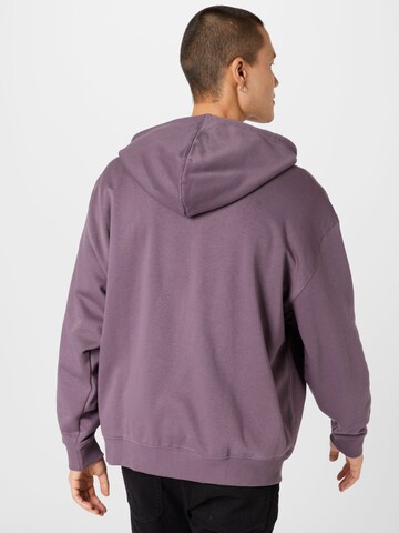 WEEKDAY Zip-Up Hoodie in Purple