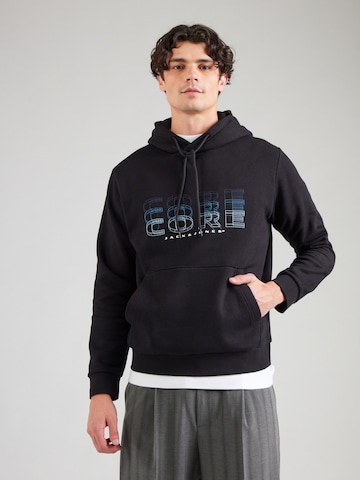JACK & JONES Свитшот 'JCOFUSION' в Черный: спереди