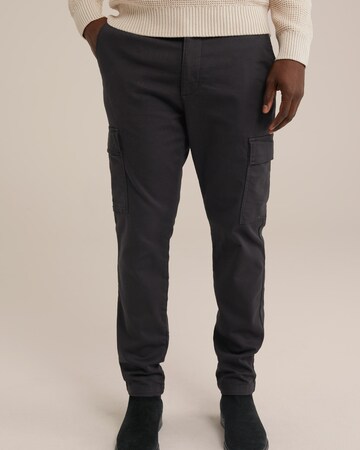 WE Fashion Tapered Cargo nadrágok - fekete: elől