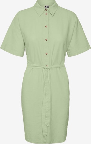 VERO MODA - Vestido camisero 'LINA' en verde: frente