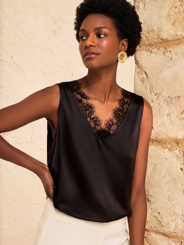 Haut love & roses en beige : devant