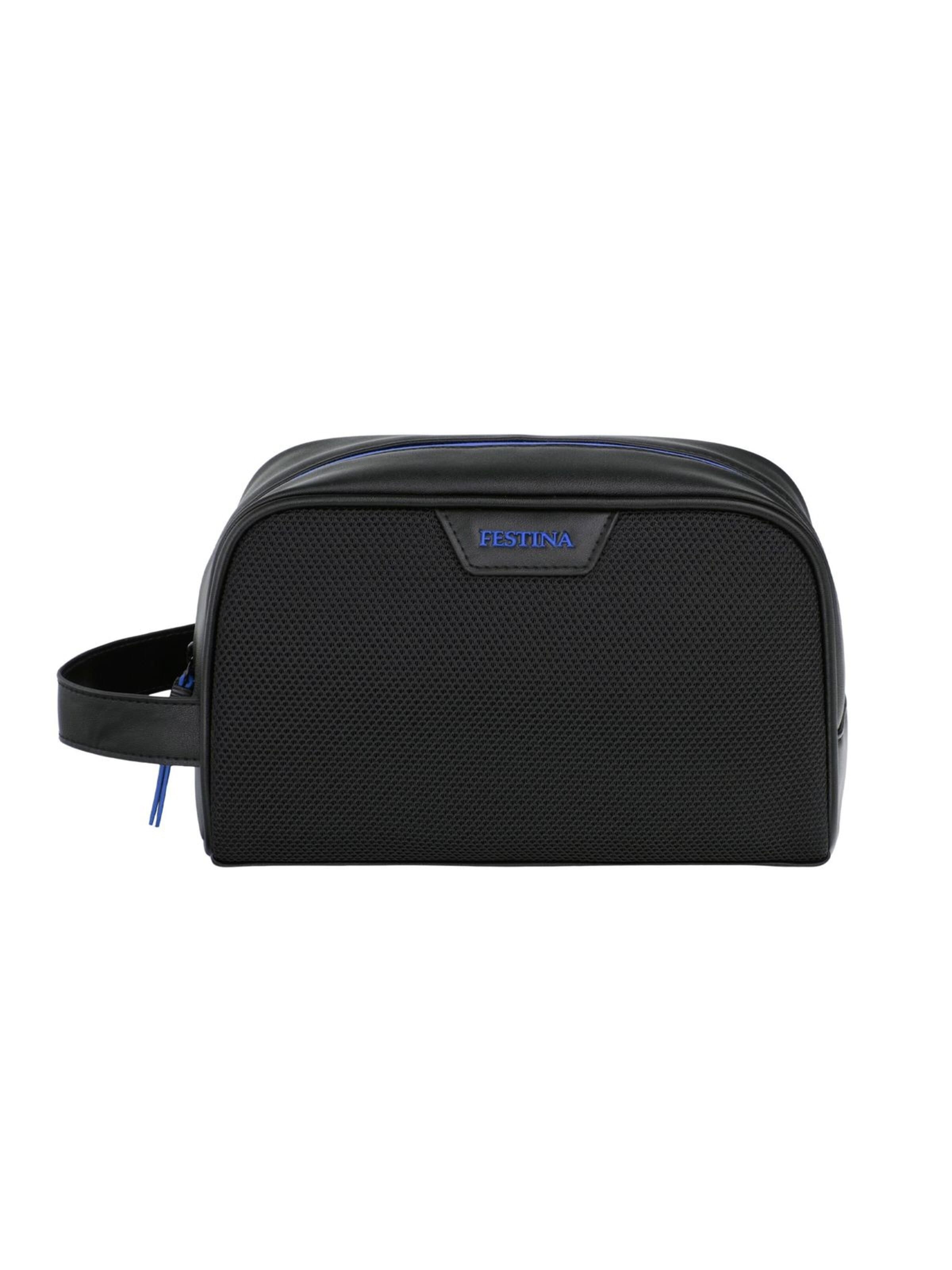 FESTINA Toilettas 'Toiletry Bag Black Edition' in Blauw: voorkant