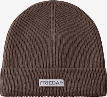 Frieda & Freddies NY Beanie in Brown: front