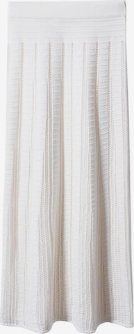 MANGO Skirt 'Santorin' in White: front