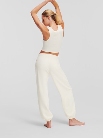 Karl Lagerfeld Loose fit Pants in White