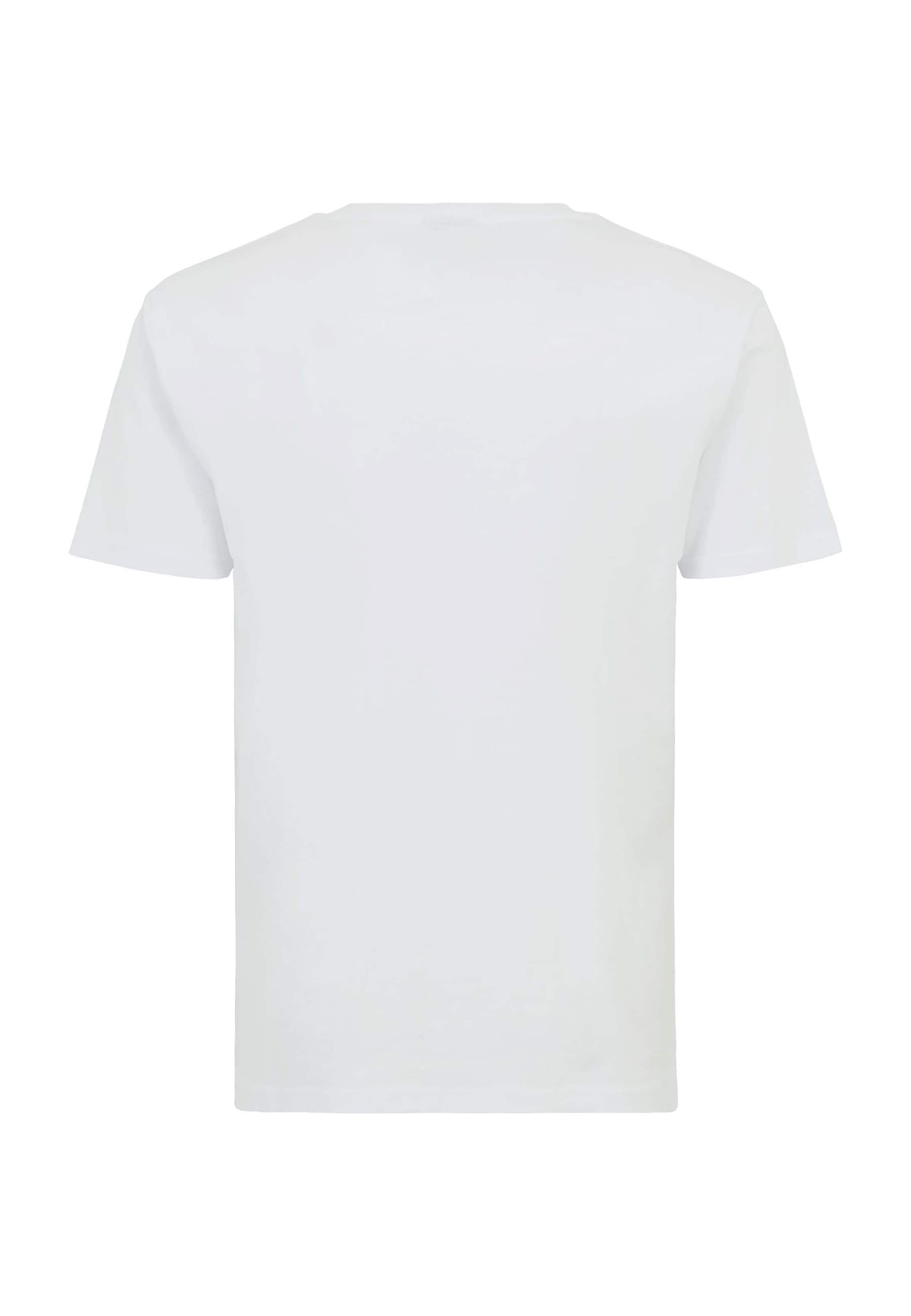 Oldskull Shirt 'Asian Icons Legends Walking Graphic' in White