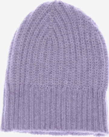Closed Hat & Cap in One size in Purple: front