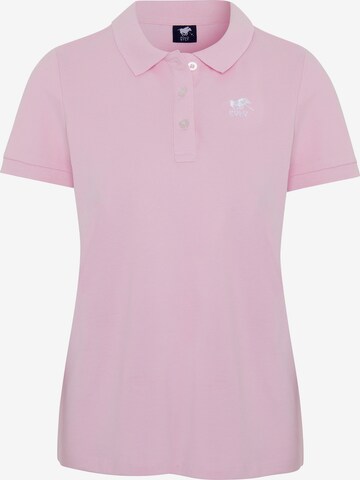 Polo Sylt Shirt in Pink: front