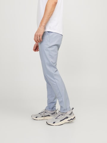 JACK & JONES Slimfit Chinohousut 'Marco Connor' värissä sininen