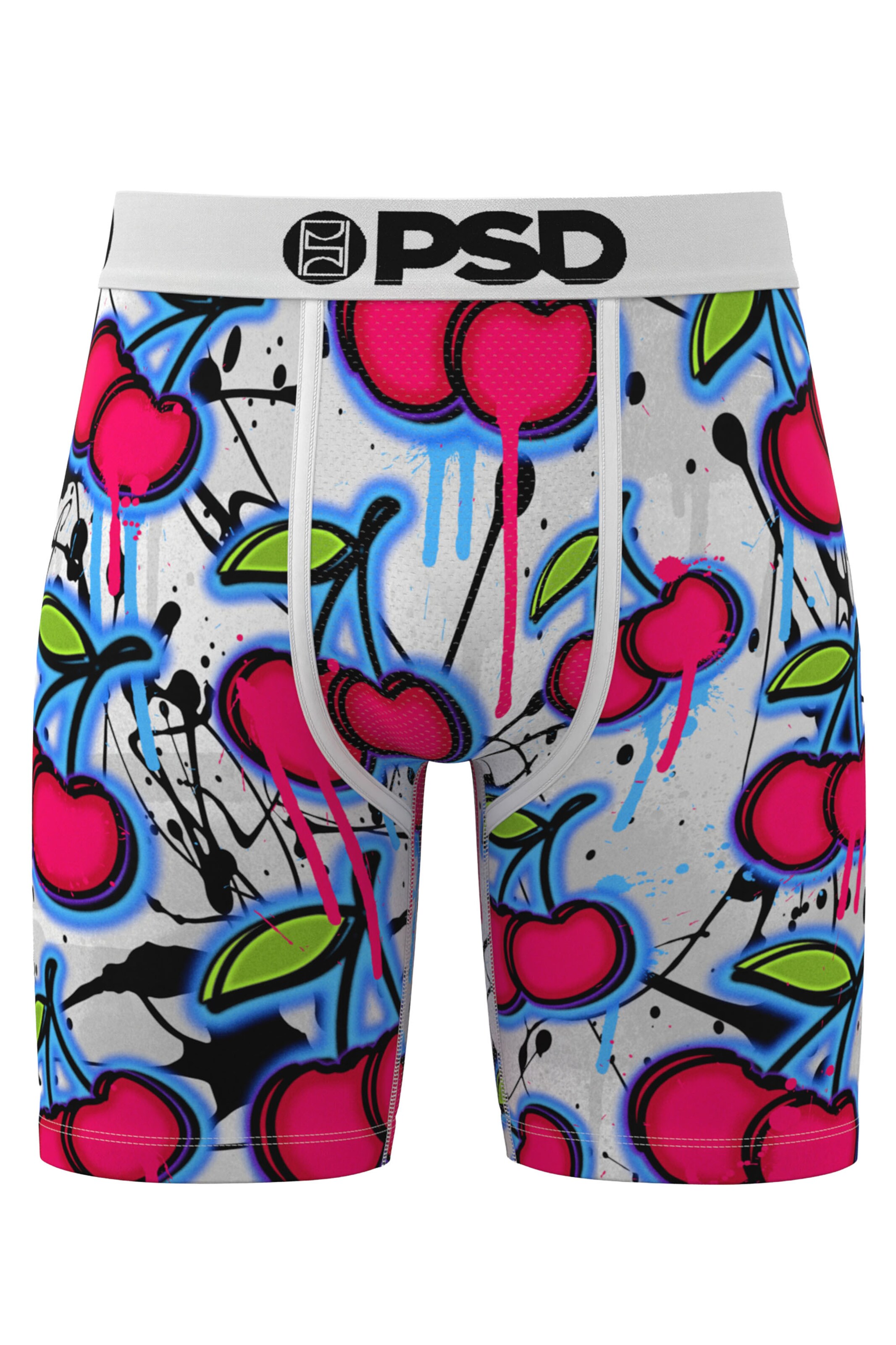 PSD Boxer shorts 'CHERRY MURAL' in Grey: front