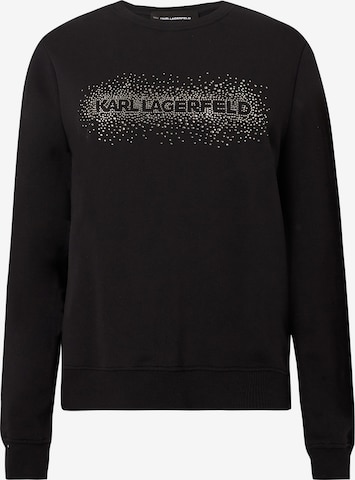 juoda Karl Lagerfeld Megztinis be užsegimo: priekis