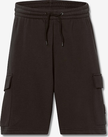 TIMBERLAND Wide leg Cargo trousers in Black: front