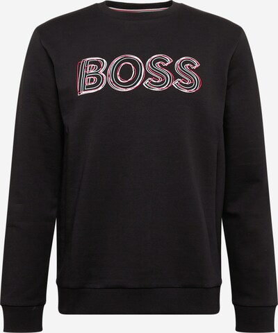 BOSS Green Sweatshirt 'Salbo 1' in Dark pink / Black / White, Item view