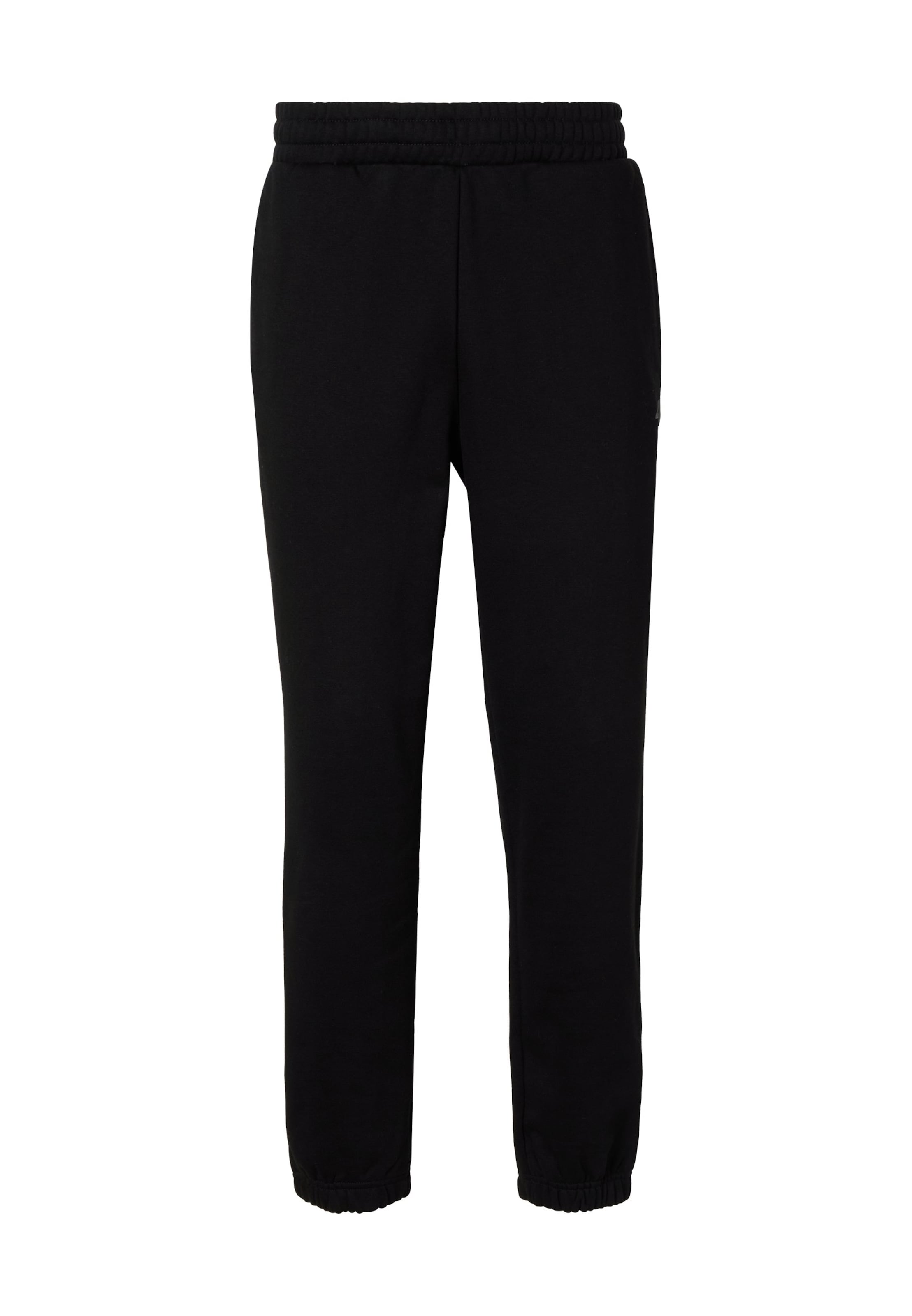 4F Tapered Sporthose in Schwarz: Vorderseite