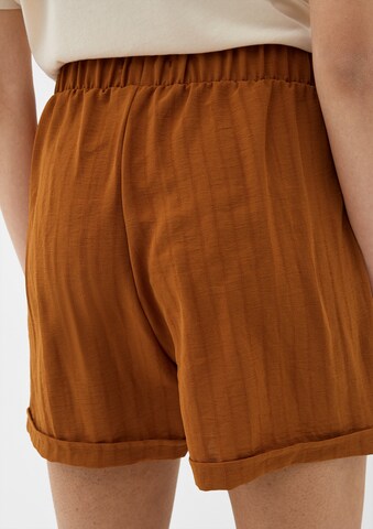 QS Regular Shorts in Braun