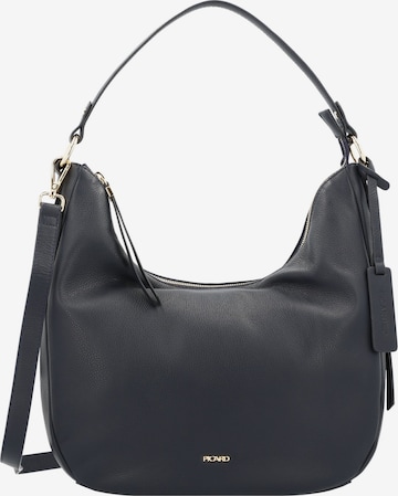 Picard Schultertasche 'Java' in Blau: Vorderseite