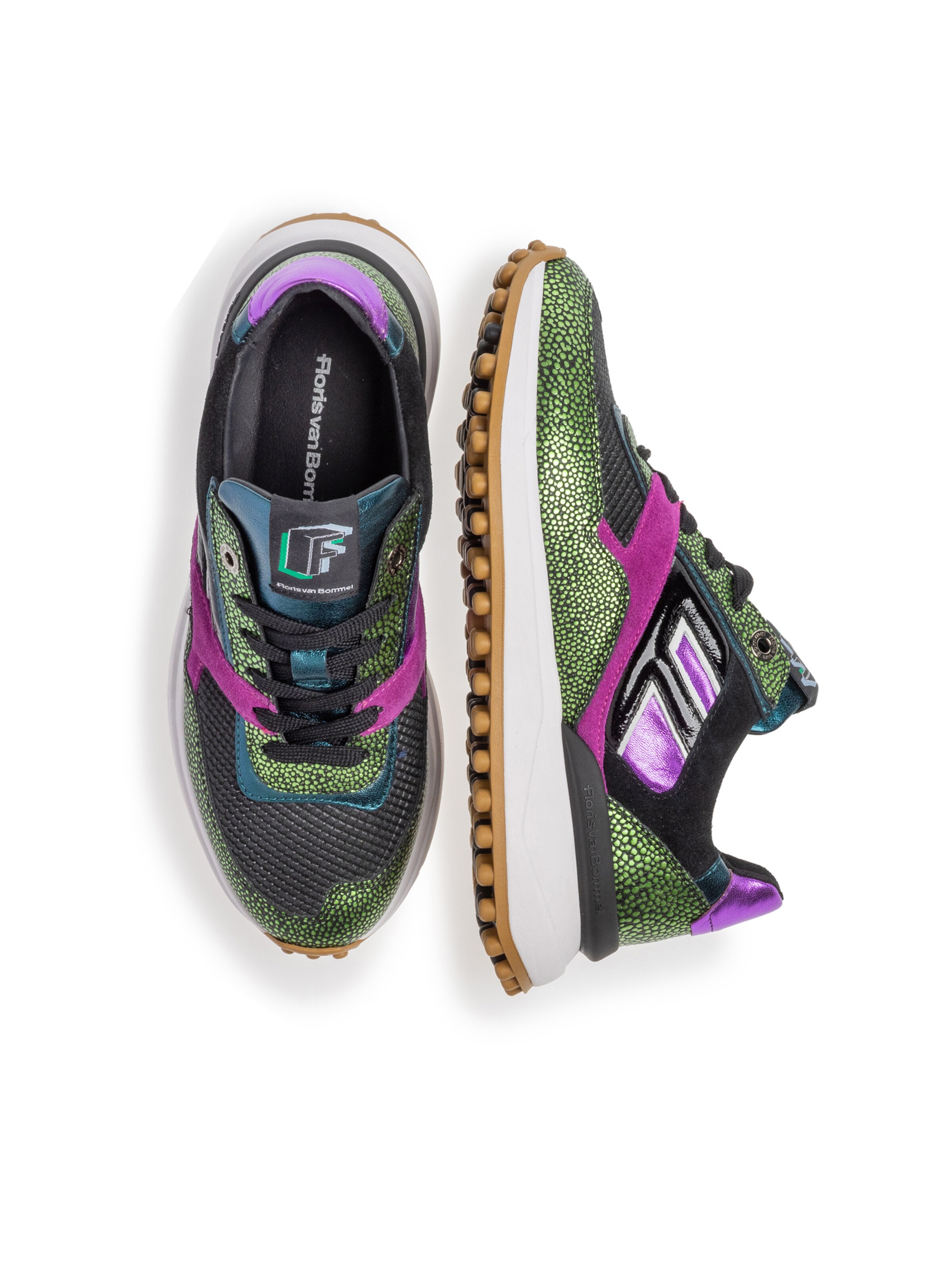 Sneaker bassa 'Noppi 36' di Floris van Bommel in verde