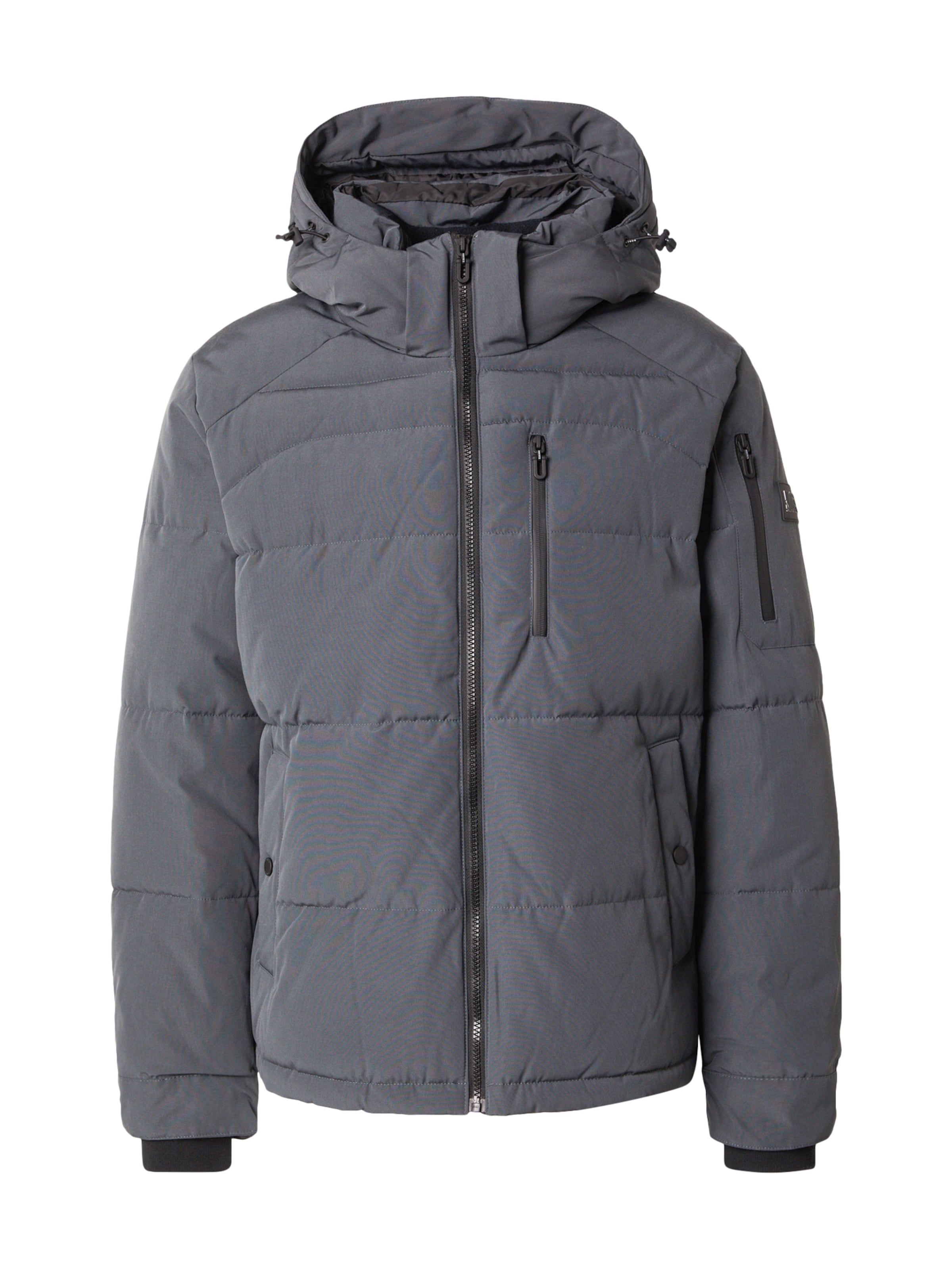 s.Oliver Winterjacke in Grau: Vorderseite