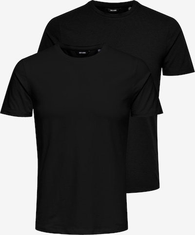 Tricou Only & Sons pe negru, Vizualizare produs