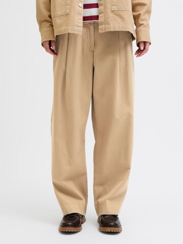 JJXX Baggy Bandplooibroek 'JXMaddy' in Beige: voorkant