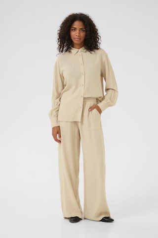 Kaffe Loosefit Bukser i beige