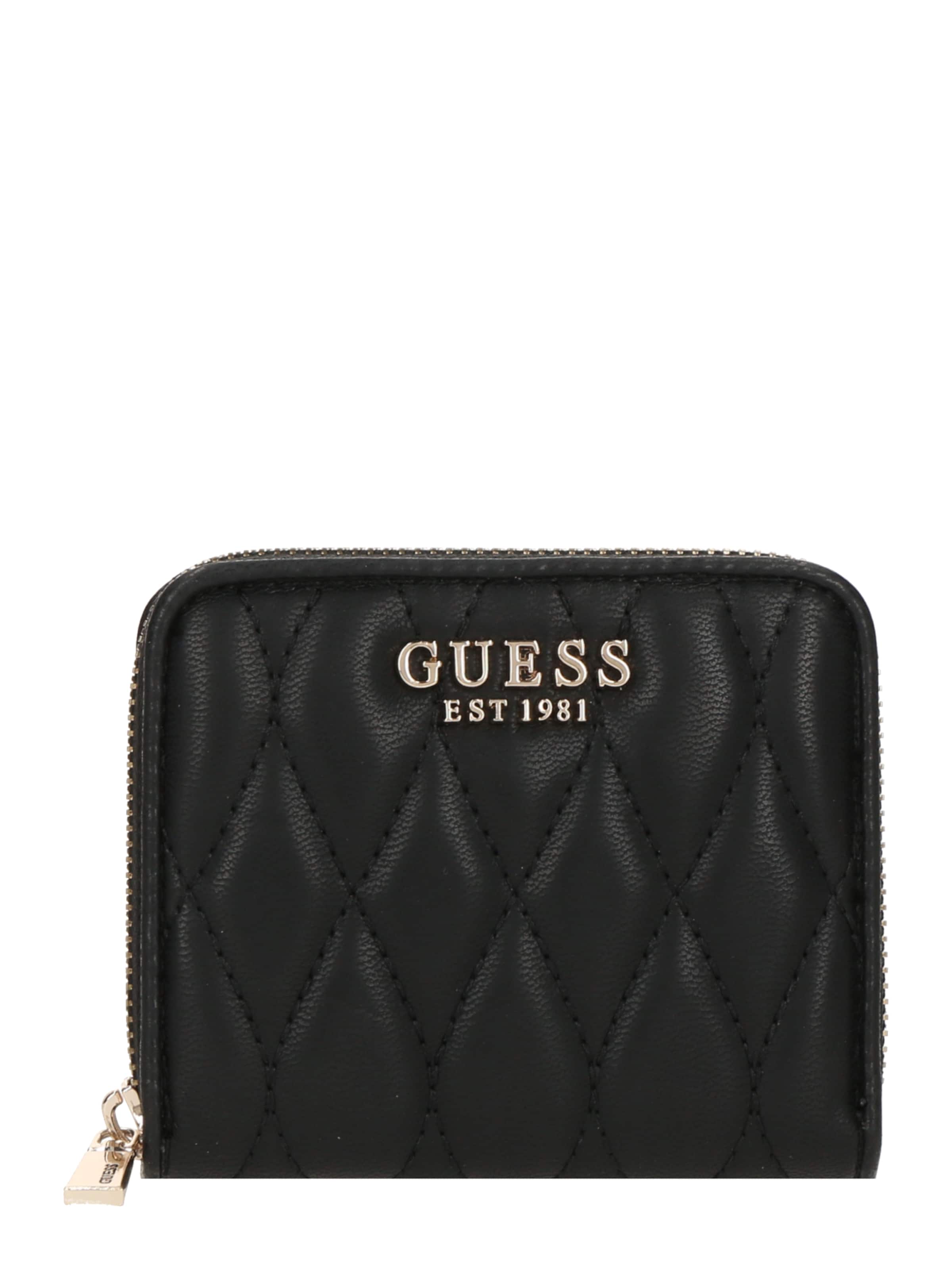 GUESS Tegnebog 'VALLA SLG SMALL ZIP AROUND' i sort: forside