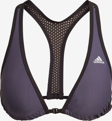 ADIDAS PERFORMANCE Athletic Bikini Top 'Souleaf ' in Blue: front