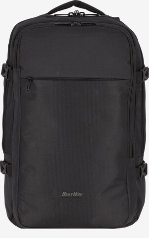 Worldpack Backpack in Black: front