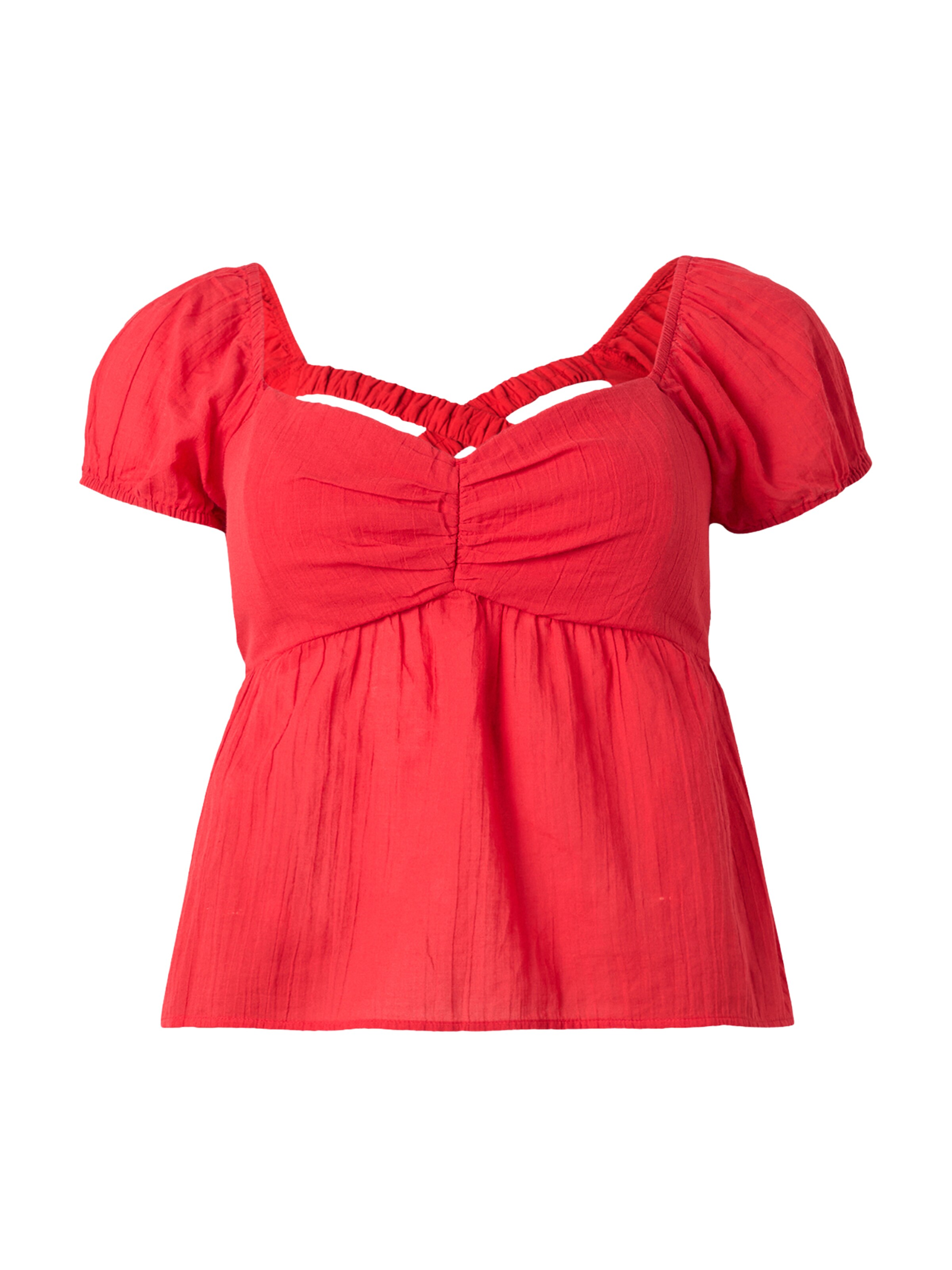 HOLLISTER Bluza | rdeča barva: sprednja stran