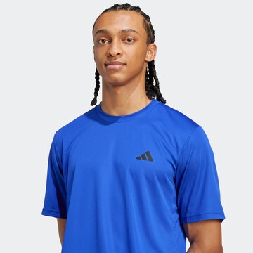 ADIDAS PERFORMANCE Функционална тениска 'Train Essentials' в синьо
